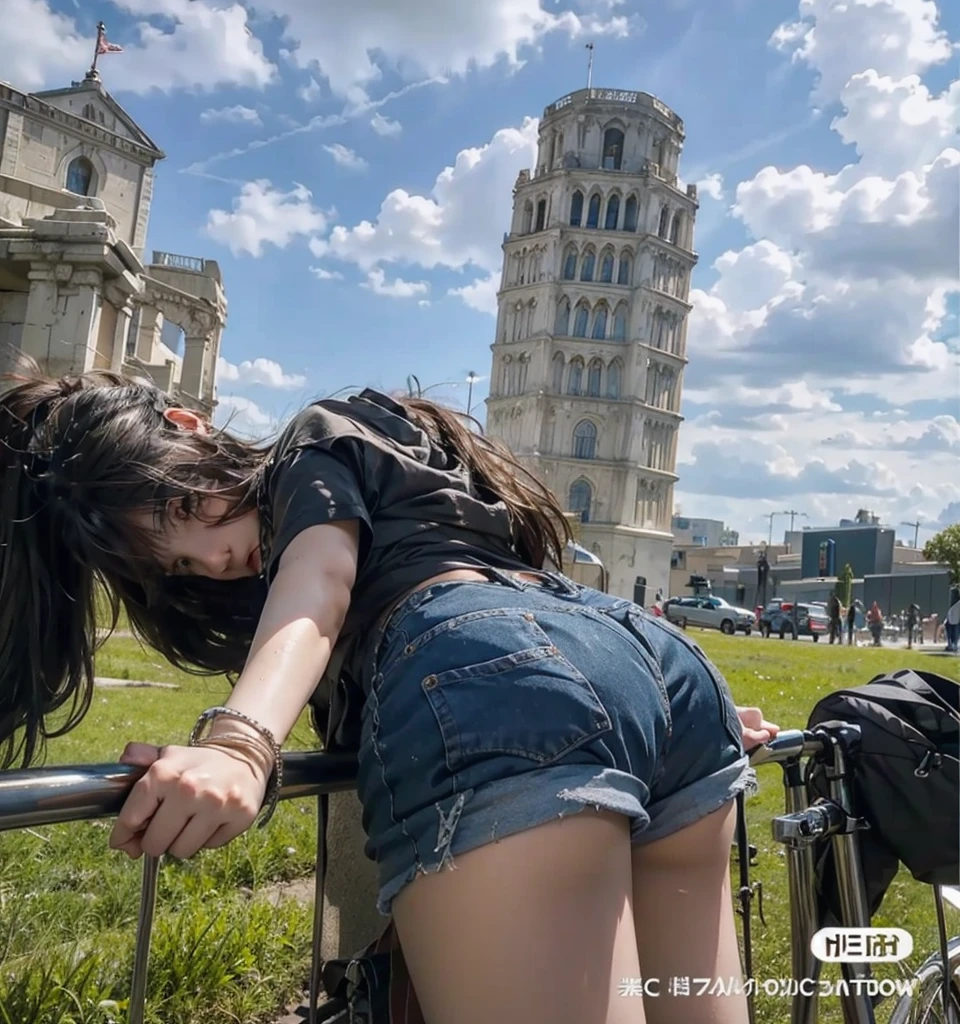 Close-up of teenage girl posing