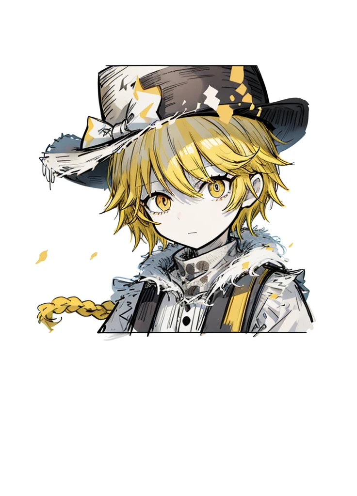 1boy, pale skin, brown eyes, yellow hair, farmer, nice clothes, (high resolution, high detail, best quality),
black background, cheerful, cowboy hat,