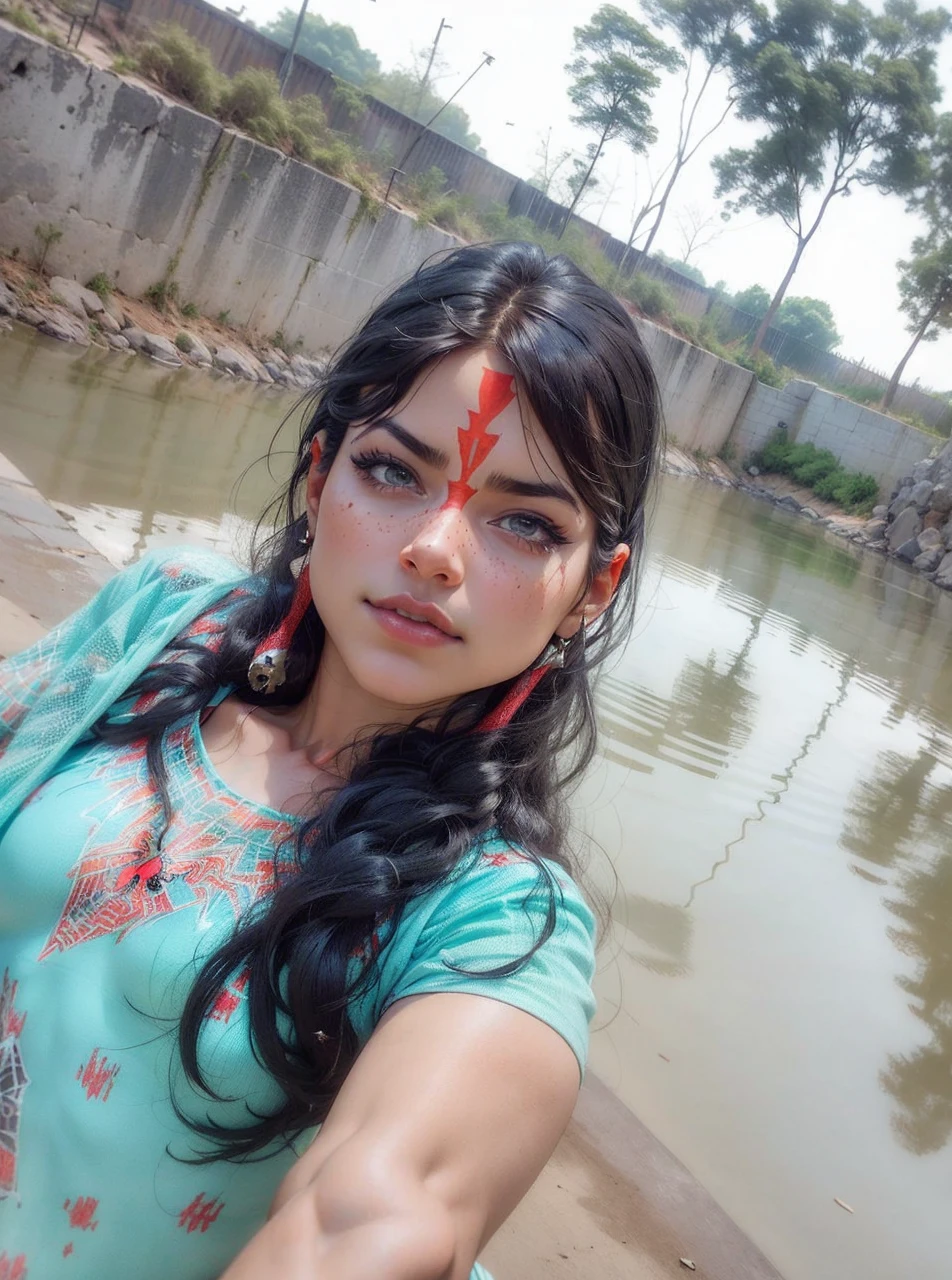 Beautiful woman detailed defined body using spider man cosplay, small breasts