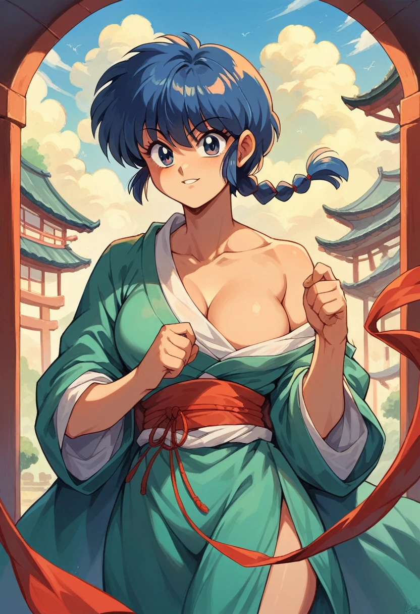 Create an image of the character Ranma Saotome from the anime Ranma 1/2