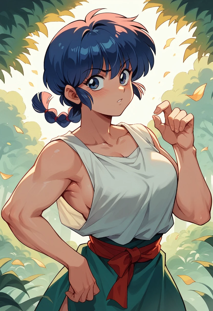 female, ((videl)), ((mature)), ((muscular)), ((large breasts))