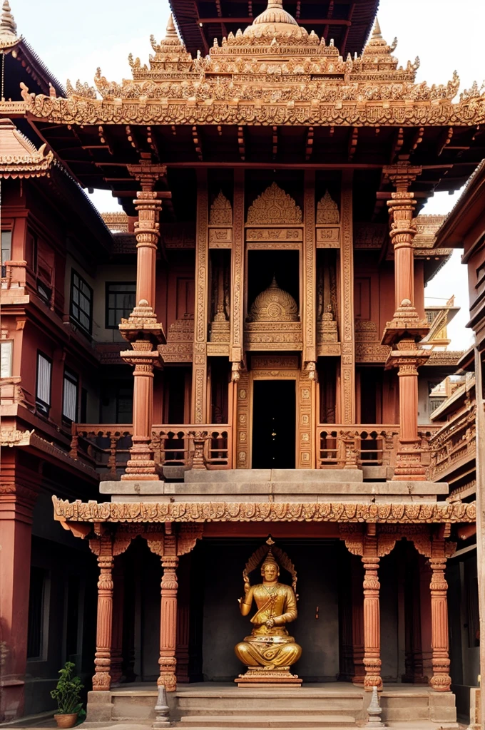 Create a pic of hindu temple