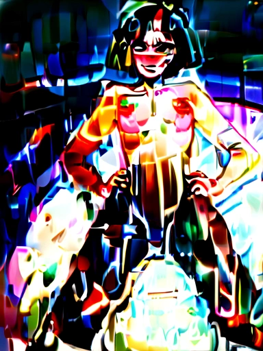 (8K、RAW Photos、top-quality、masterpiece:1.2)、(realisitic、Photorealsitic:1.37)、Girl sisters、2 Japan、((10yaers old))、((A slender))、、FEMALES、Black Hair Bob Hair、swimming pools、natural soft light、Radio City、dark brown hair、Detailed face、Detailed lips、detailedeyes、big eye、Young face、More skin、double eyelid、(Smaller chest:1.5)、((barechested))、The shape of the nipples is clearly visible、(The shape of the pubic area is clearly visible)、perfectbody、shinny skin、(to stand)、crouching、with spreading legs、MCharacter opening leg、Hands behind your hips、Cute smile、Make eye contact with the camera、((Pink nipples))、 out、Sheer nipples