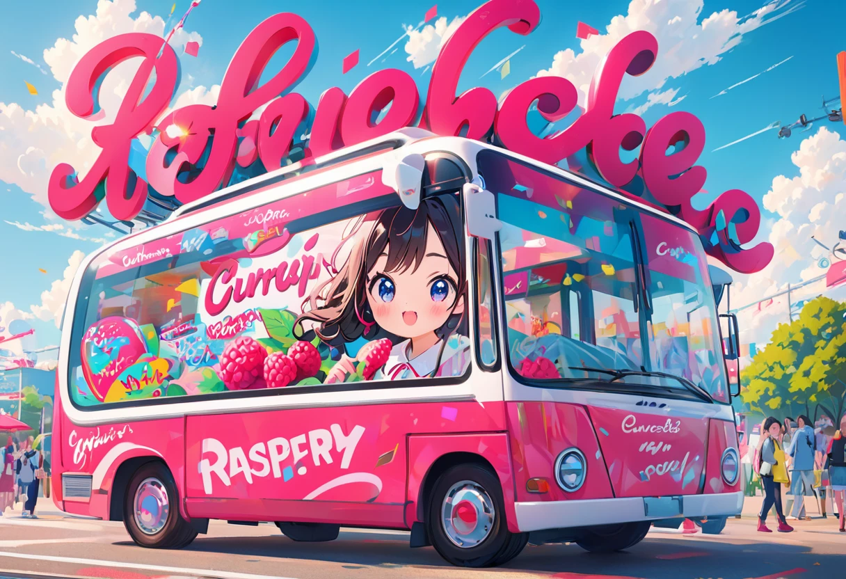 「Raspberry!」 cursive cute logo design, correct spelling, sharp focus, vivid colors, pop, modern, sophisticated and eccentric, full of vitality, lively, minimalist, high quality, detailed, (best quality,4k,8k,highres,masterpiece:1.2), ultra-detailed, (realistic,photorealistic,photo-realistic:1.37)