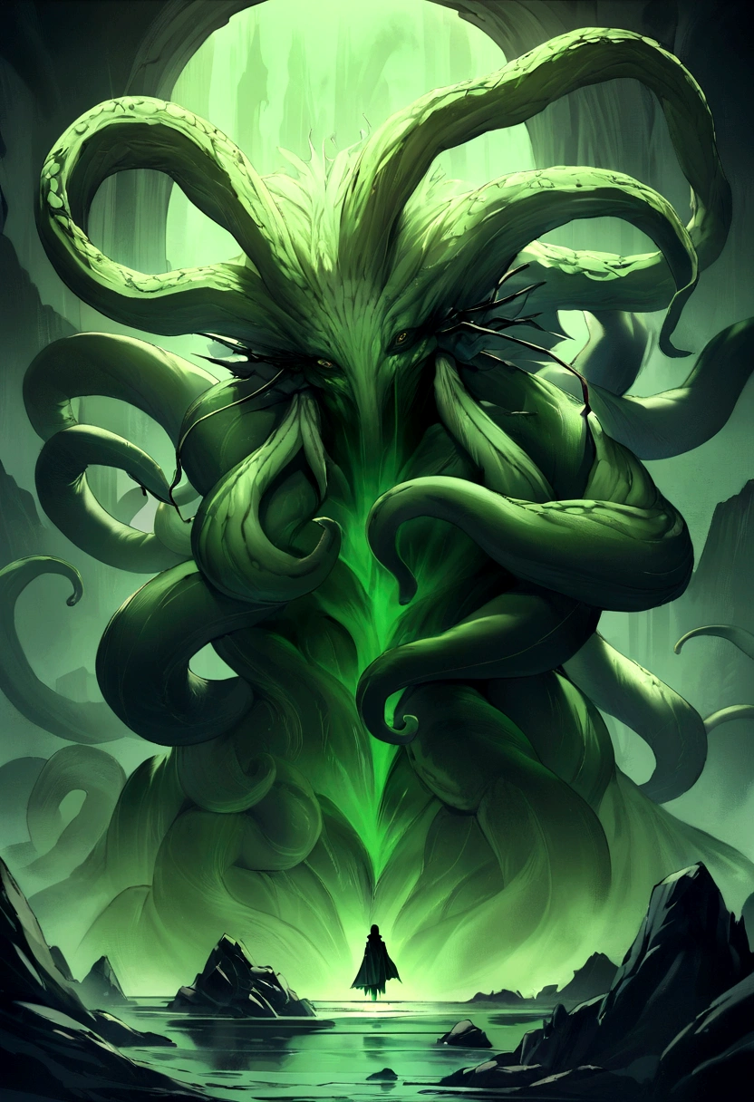 Cthulhu, Cthulhu, Cthulhu, UHD, retina, masterpiece, ccurate, anatomically correct, textured skin, super detail, high details, high quality, best quality, highres, 4K