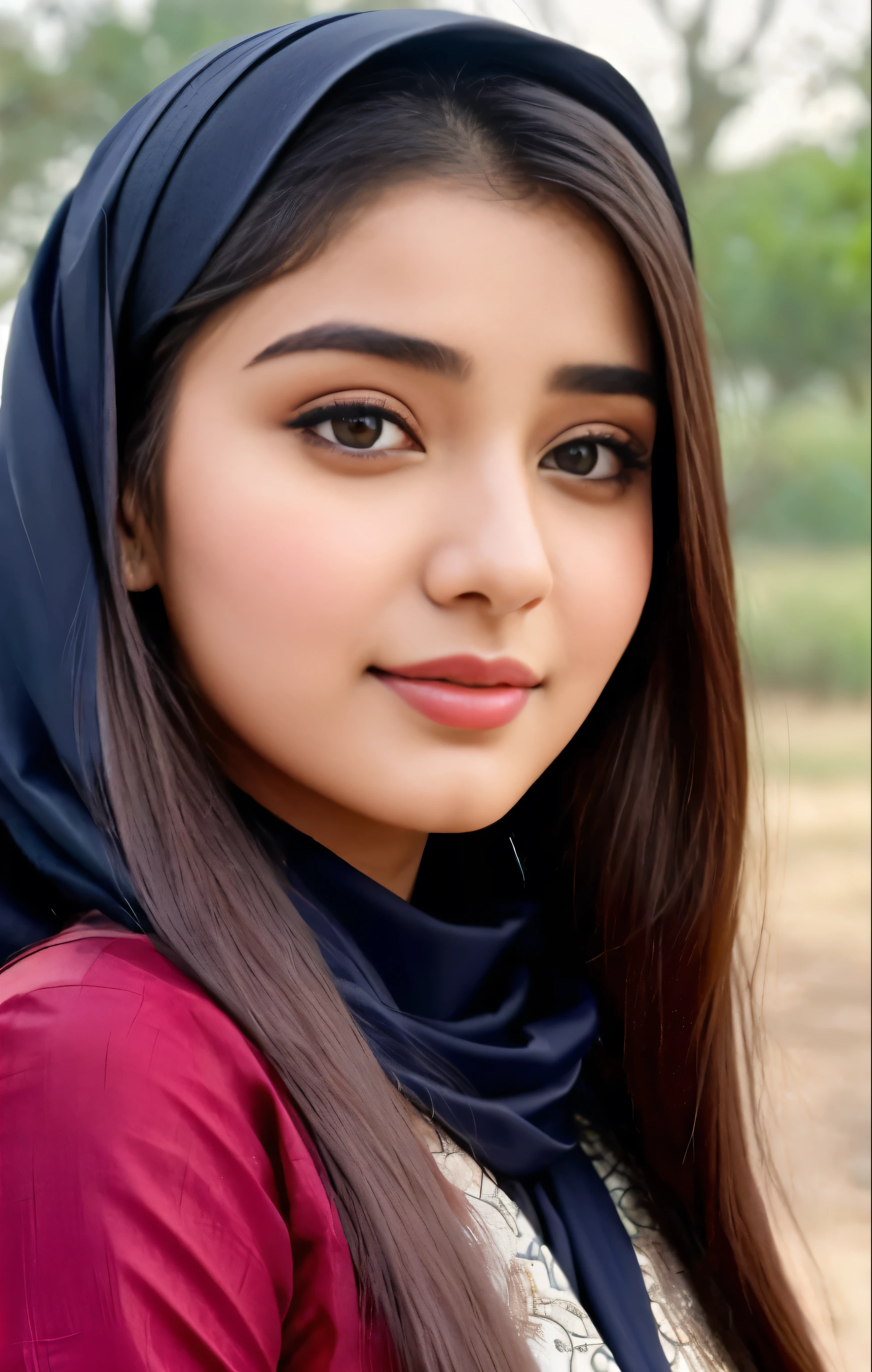 (iu:0.8),cleavage, RAW, Best quality, high resolution, Masterpiece: 1.3, Beautiful glasses hijabi scottish girl wearing rustic saree, Masterpiece, Soft smile, choker