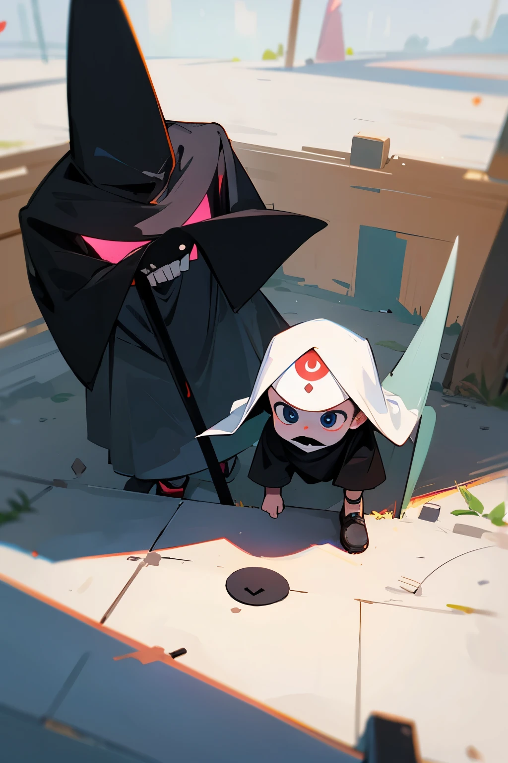 A cute guru confronts the Grim Reaper