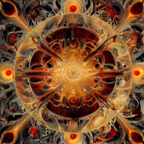 π+300×21^(20),the Spirit of the Primal fire, Judgement,fractal, glowing orange scarlet, vermillion, orange flecked gold and vermillion flecked crimson and emerald, perpetual intelligence,4k resolution,hyperdetailed,masterpiece, 3d modelling, deep wiew,abstract art, digital art