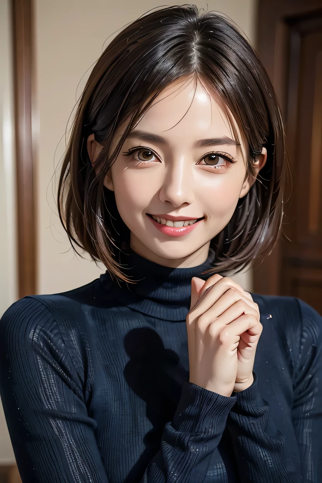 Tabletop, Highest quality, Very detailed, Shine, Shine光, Ray Tracing, hard diskR, Written boundary depth, (Perfect Face, Detailed face, Beautiful Eyes,Perfect hands,Perfect Fingers), 8K,hard disk,Ultra-realistic faces,Ray Tracing,Perfect lighting,Highest quality, Very detailed, Shine目, (Looking at the audience,smile with open mouth:1.1), ((1 Girl)), (Mature Woman:1.4), chic,
1 Girl,alone, Upper Body, (Police uniform), smile