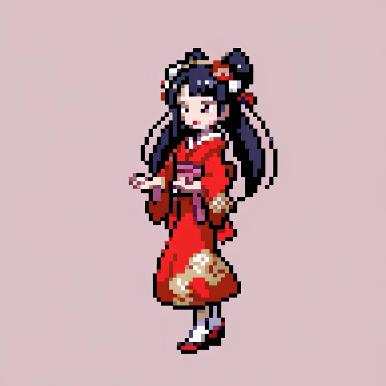 girl geisha. full body
