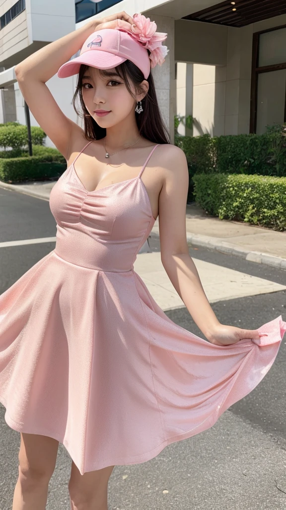 Flamingo　gorgeous　whole body　pink　Sparkling