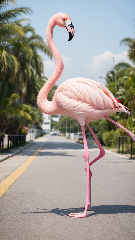 Flamingo gorgeous whole body pink Sparkling
