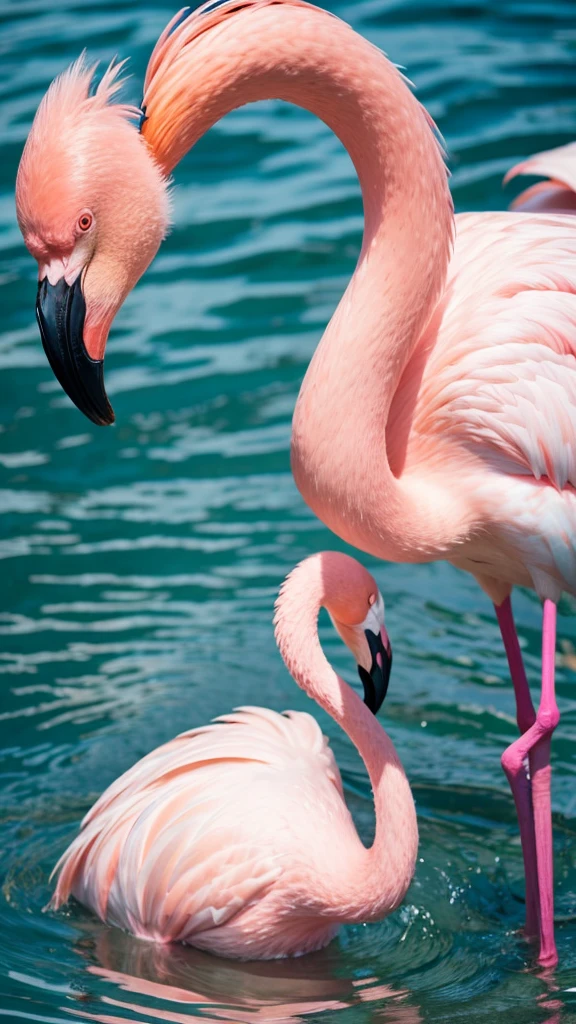 Flamingo gorgeous whole body pink Sparkling front