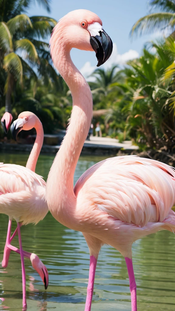 Flamingo gorgeous pink Sparkling front cute