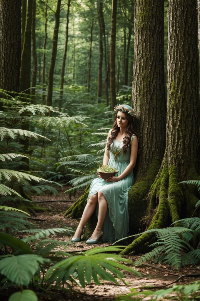 The forest fairy came to visit her friend