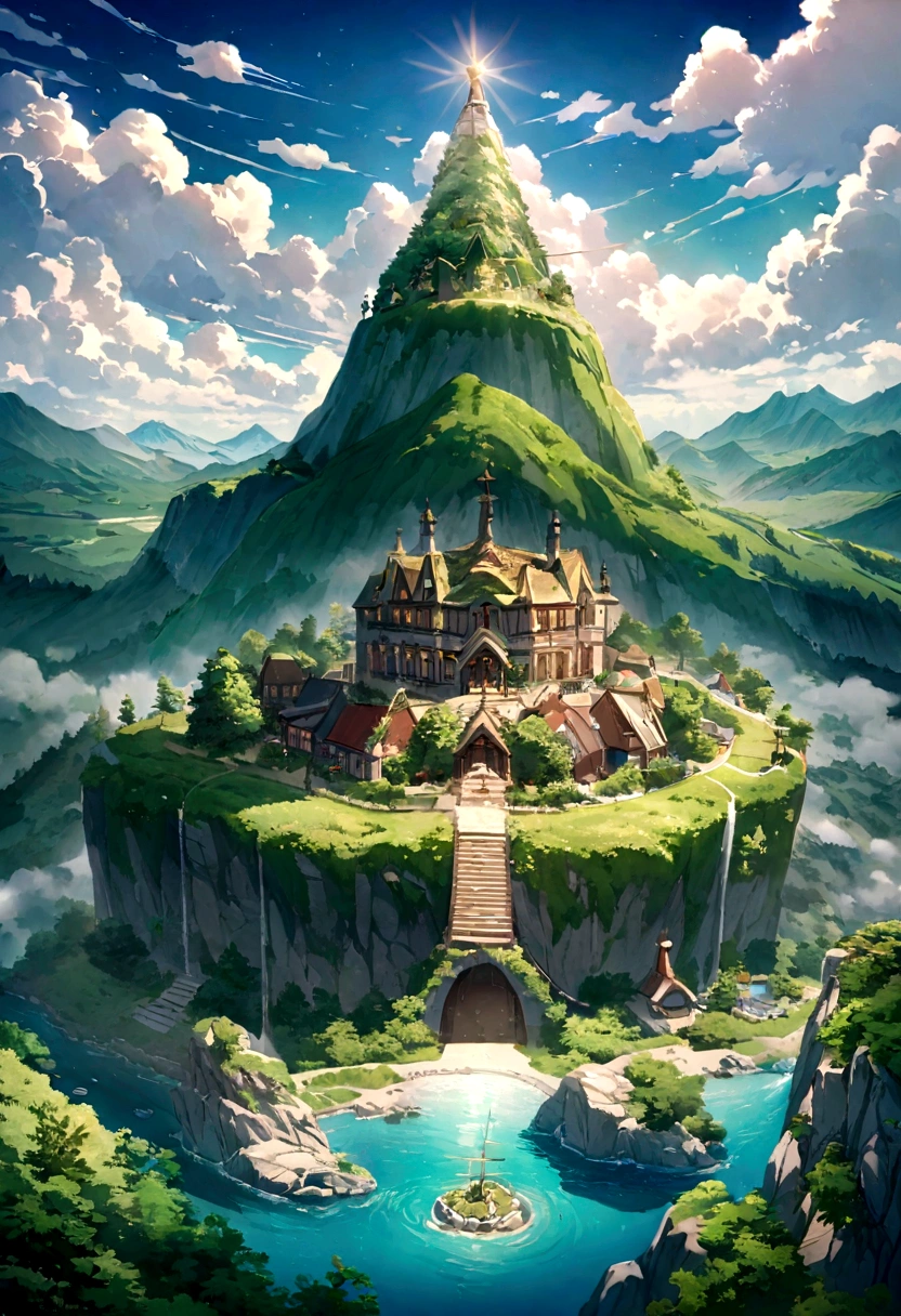 Climb to a high place、Respect the Elderly,Green Mountain々and green water,Kilo,warm,And the sun was shining bright,Quaint