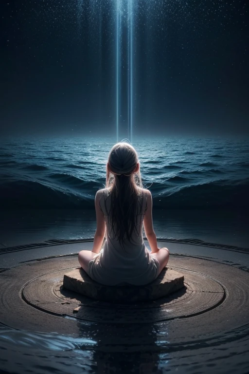 Create a 3D logo depicting a young person immersed in music, symbolizing the journey of overcoming anxiety. The scene should portray calmness and relief, with subtle visual cues suggesting turbulent thoughts being alleviated by music. The design should capture the essence of serenity and inner peace achieved through the therapeutic power of music.