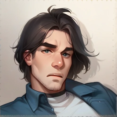 Just change male face without errors or defects and place a black marble background 