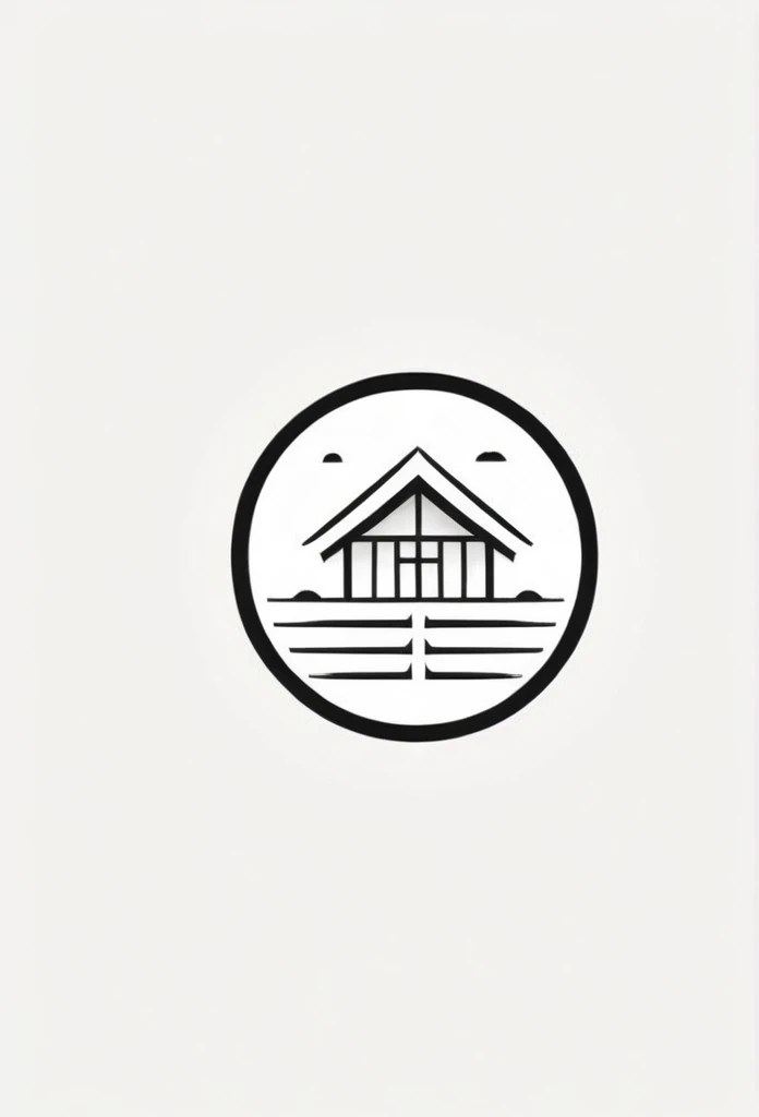 A stylish logo for a Japanese private sauna for one person、

「inn garden」A logo with a motif. A very cool, chic and modern design. The background is white.