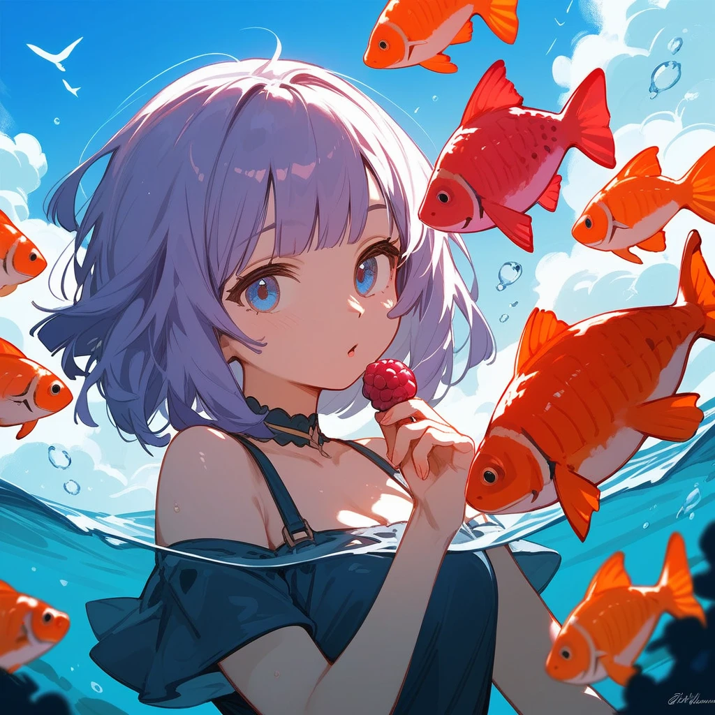 berry, fish, big blue eyes,(score_9,score_8_up,score_7_up,score_6_up,score_5_up,score_4_up)