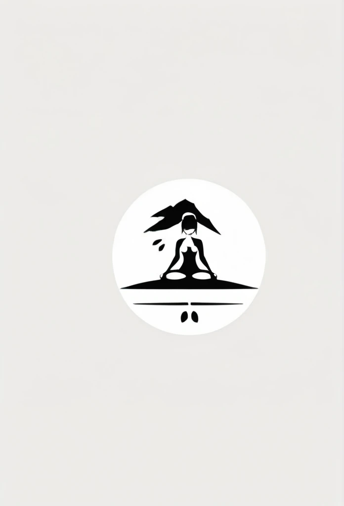 A stylish logo for a Japanese private sauna for one person、

Sitting quietly alone in the sauna、Sweat、Depicted in the logo of a small person

「inn garden」A logo with a motif. A cool, chic, and modern design. The background is white.