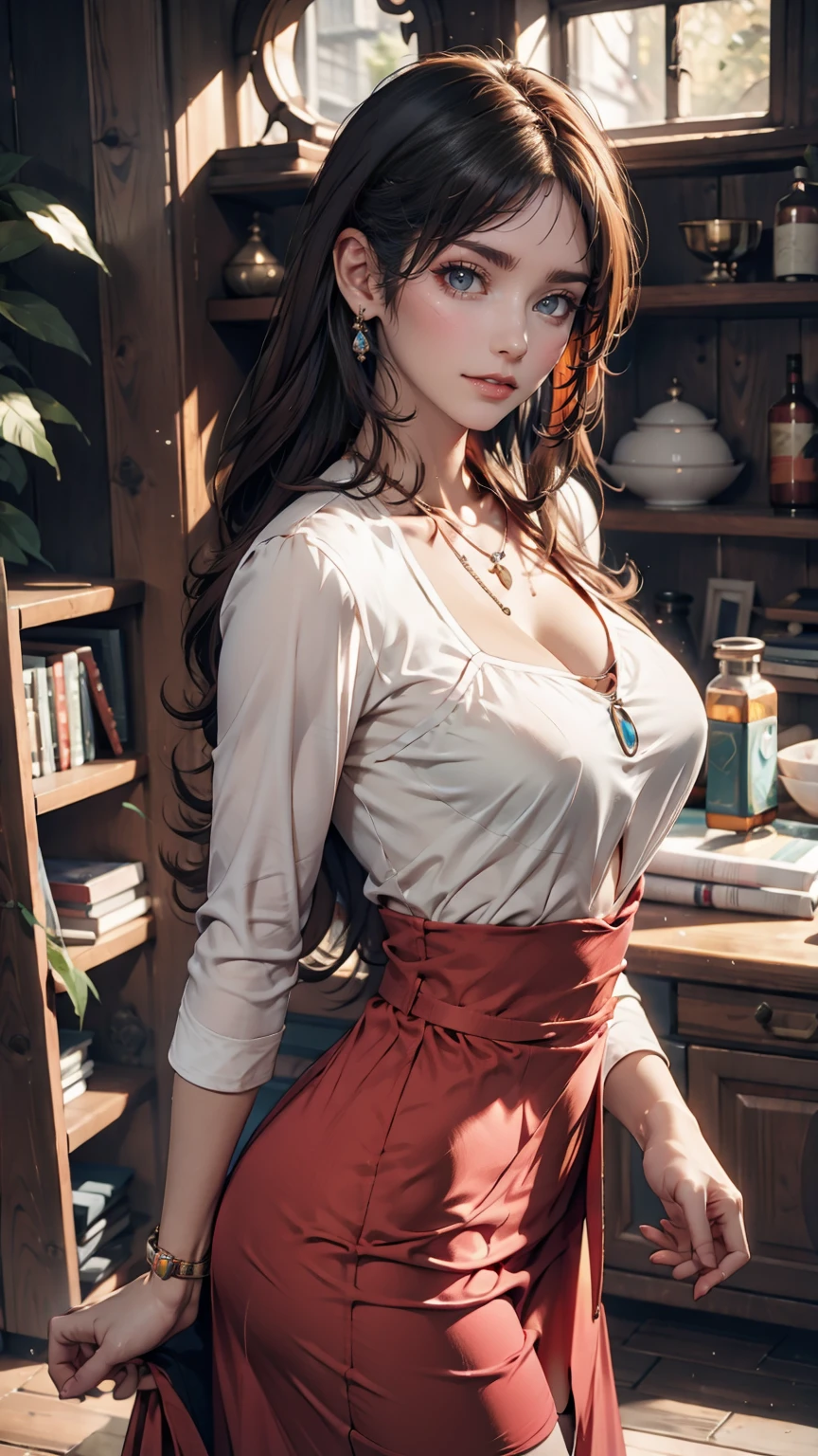 masterpiece, Highest_quality, One girl, alone, Princess Zelda, Nintendo, The Legend of Zelda, album、Sexy proportions、erotic、adult、Narrow waist、Narrow waist、Accessories on your wrist、necklace