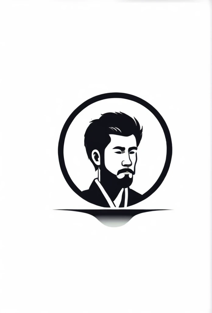 A stylish logo for a Japanese private sauna for one person、
Sitting quietly alone in the sauna、Sweat、The logo features a silhouette of a small man.
「inn garden」A logo with a motif. A cool, chic, and modern design. The background is white.