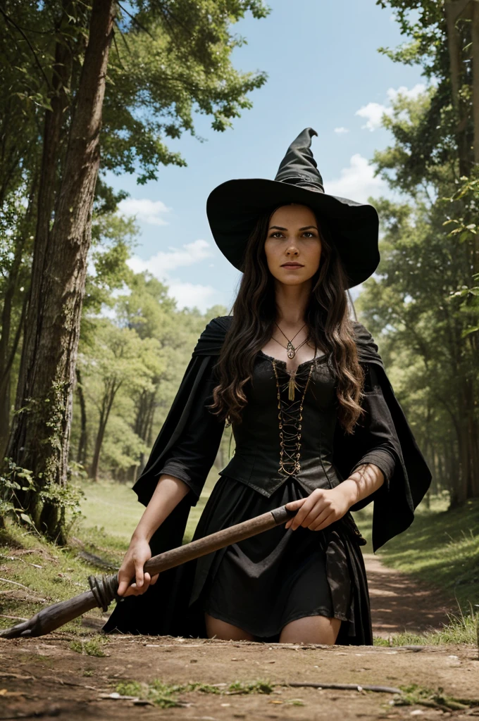 The young man said bravely, “Witch, you come here with painful arrogance, but now your game is over!”