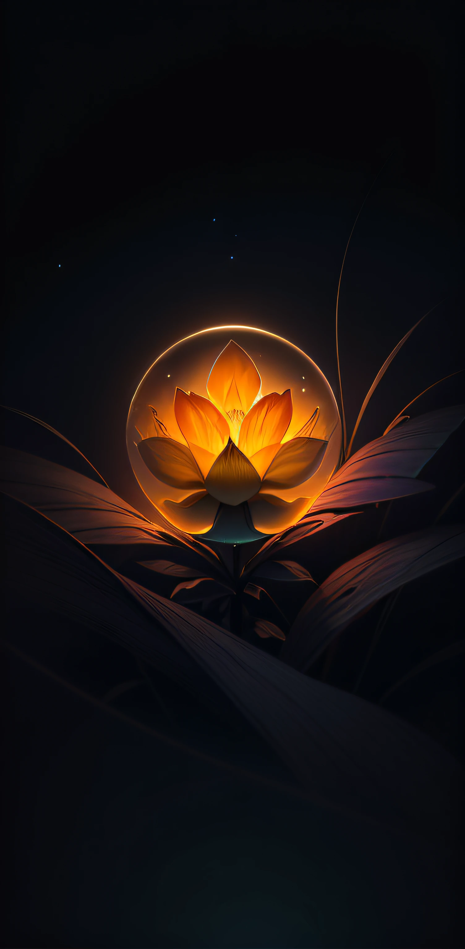 lifelike，real，universe，Planet，Beautiful and enchanting scenery，aurora，Starry Sky，Glowing Line，aurora，flower texture，Glass texture，Close-up shot，High Detail，Stunning graphics，32k