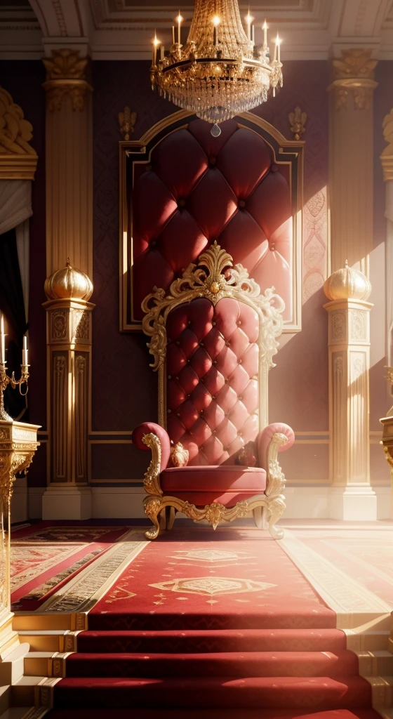 The diamond throne in the center of the front, Many golden pillars, chandelier (neighborhood), Alafed Hall with blue carpet and gold edging, Royal interior, Beautifully designed throne room, Throne Blue,Interior of the palace, Royal palace Buckingham Palace interior ornate room interior decadent throne room blue room throne room blue carpet floor luxurious environment stately baroque style aesthetic interior