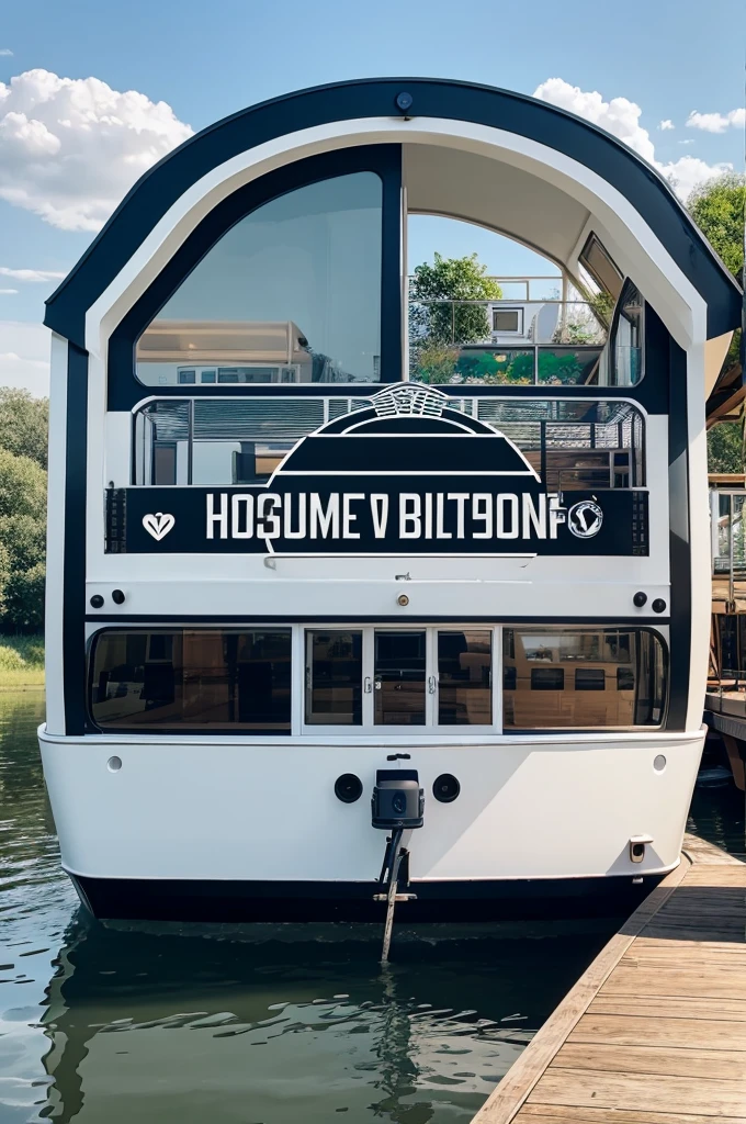Houseboat logo sticker