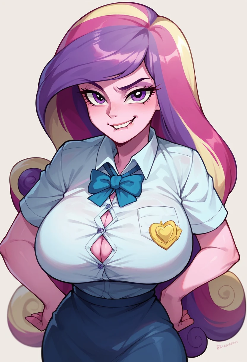 my little pony equestria girls princess cadence , HUGE titties , in teachers costume, on the desk , having sex , rough 