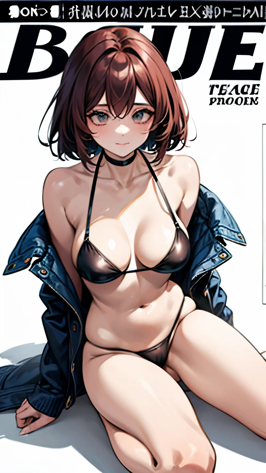 Bob,Magazine Cover,Protruding buttocks, Spread your legs:1.5,Kneel,Two Women,bikini