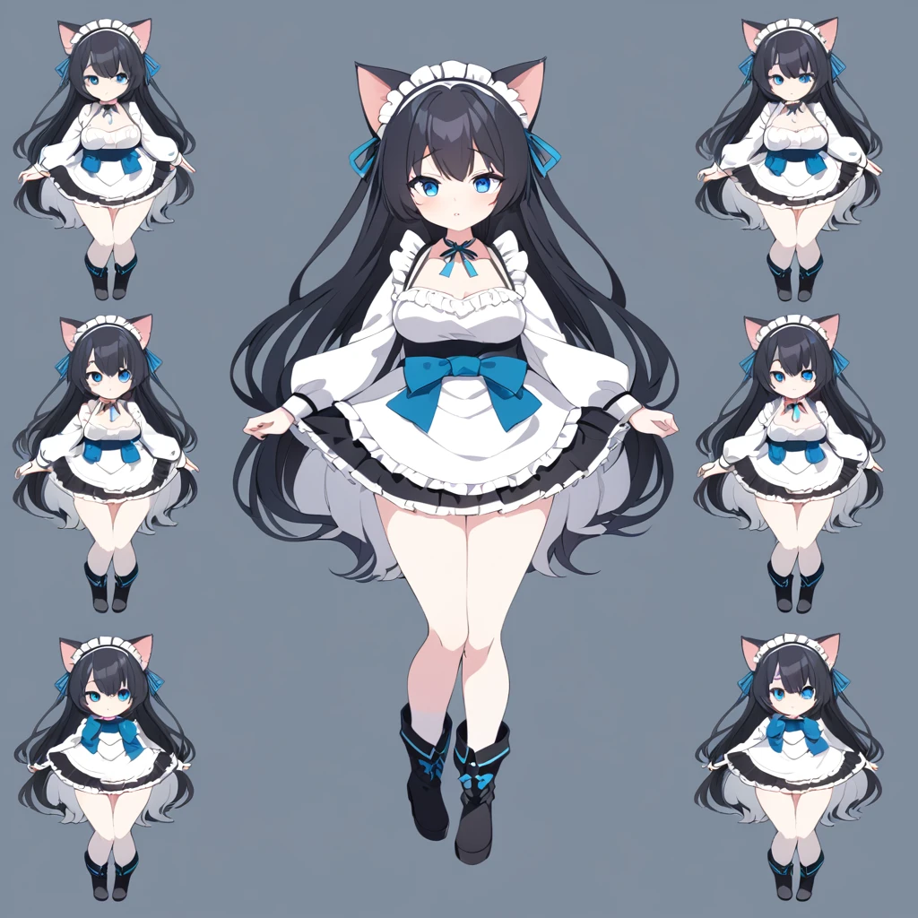 girl,cat ears ,big boobs ,black hair ,red eyes ,long hair ,messy hair,hair between eyes ,(full body ,standing ,micro bikini ,bare shoulders ,sleeveless,bare feet ,bare legs)