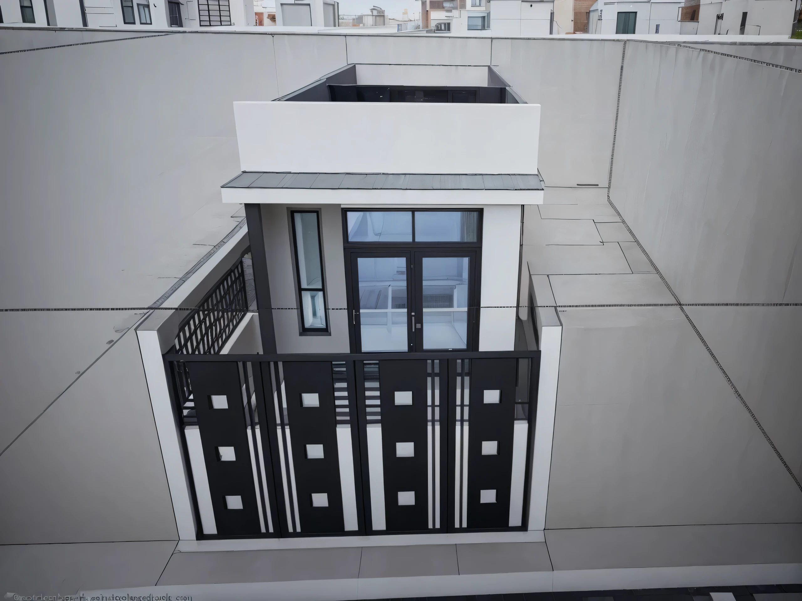 a 1-story townhouse with 3 bedrooms, detailed architectural exterior, minimalist design, clean lines, large windows, natural lighting, brick facade, tile roof, lush green landscaping, manicured garden, paved driveway, parked car, ambient lighting, cozy and inviting atmosphere
