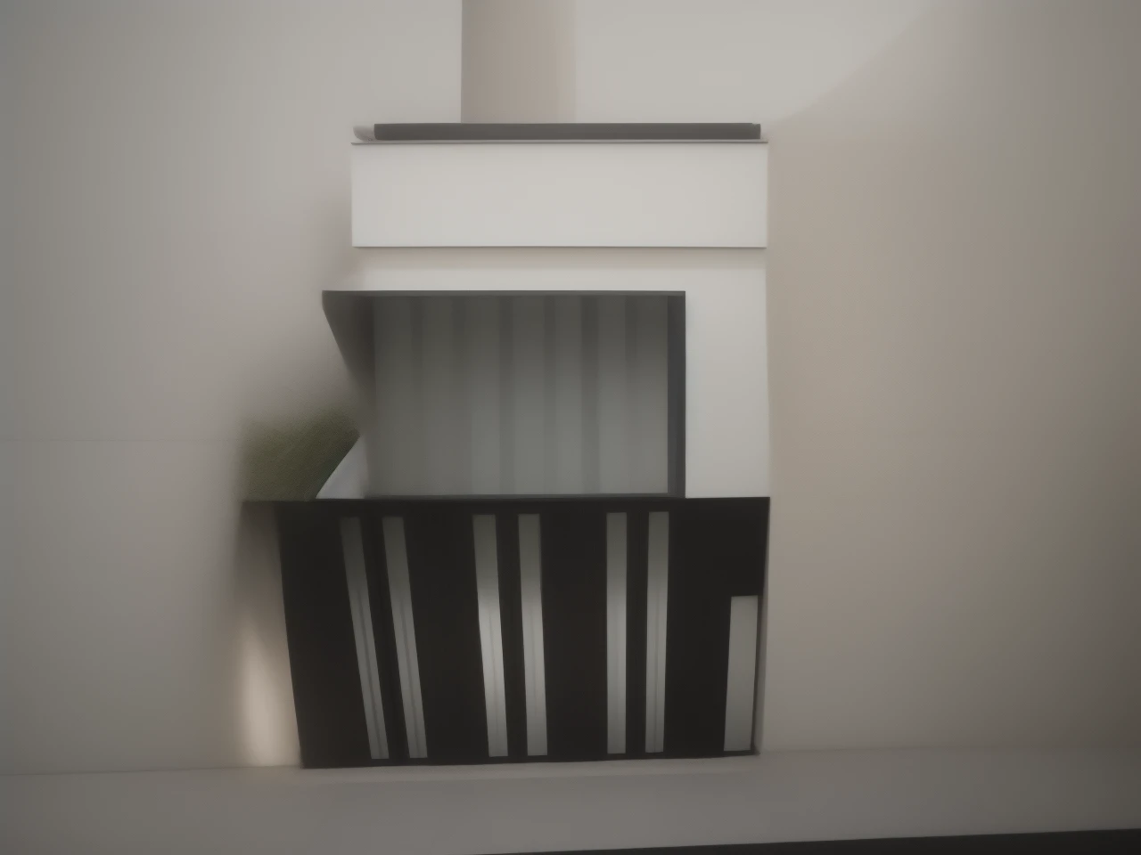 exterior design, a 1-story townhouse with 3 bedrooms, detailed architectural exterior, minimalist design, clean lines, large windows, natural lighting, brick facade, tile roof, lush green landscaping, manicured garden, paved driveway, parked car, ambient lighting, cozy and inviting atmosphere