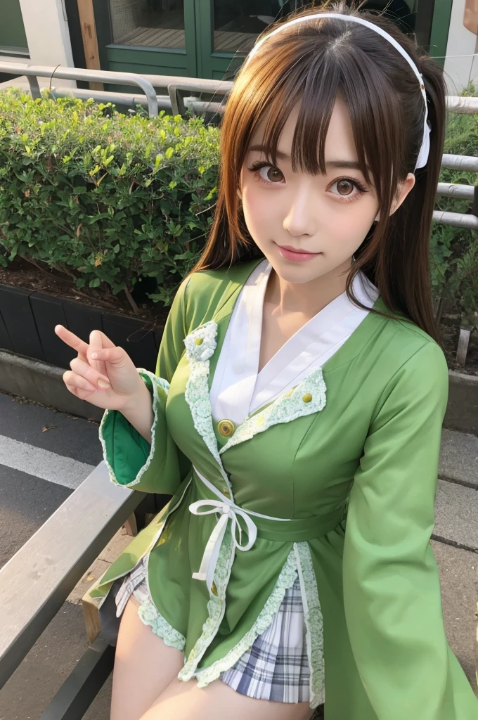 anime girl with a hat and a green sasher, shikamimi, mitsumayo, , korean art nouveau anime, harumi, marin kitagawa fanart, palace , a girl in hanfu, anime moe artstyle, official artwork, official art, ehime, palutena, mihoyo art style, inspired by Takehisa Yumeji
