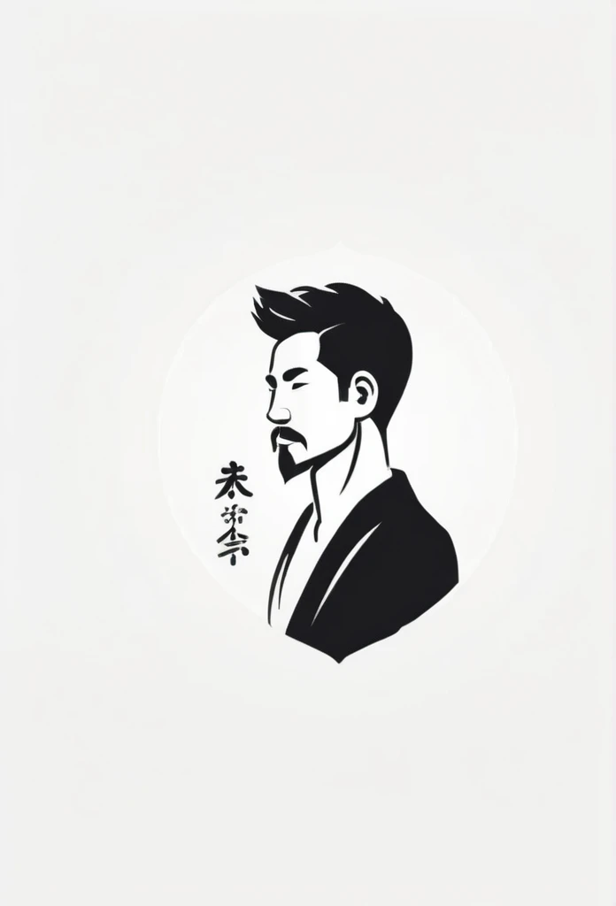 A stylish logo for a Japanese private sauna for one person、
Sitting quietly alone in the sauna、Sweat、The logo features a silhouette of a small gentlemanly male figure.
「inn garden」A logo with a Japanese motif. A cool, chic and modern design. The background is white.