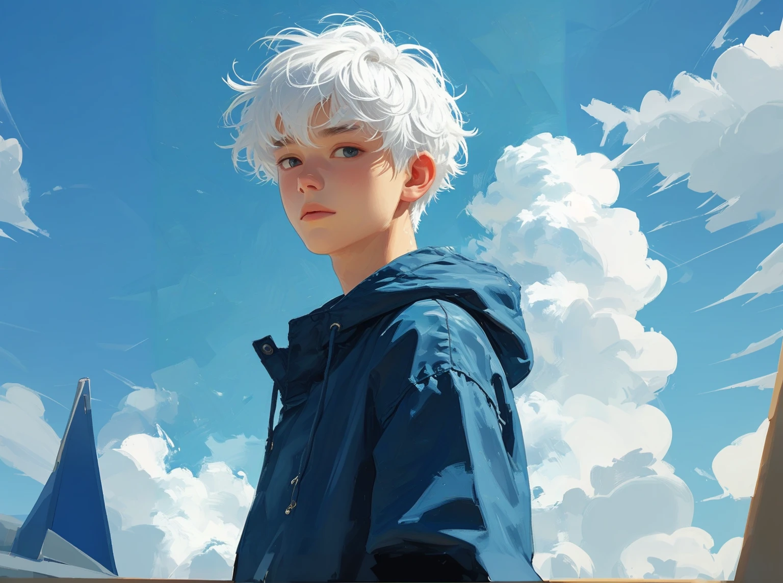 Blue sky and white clouds