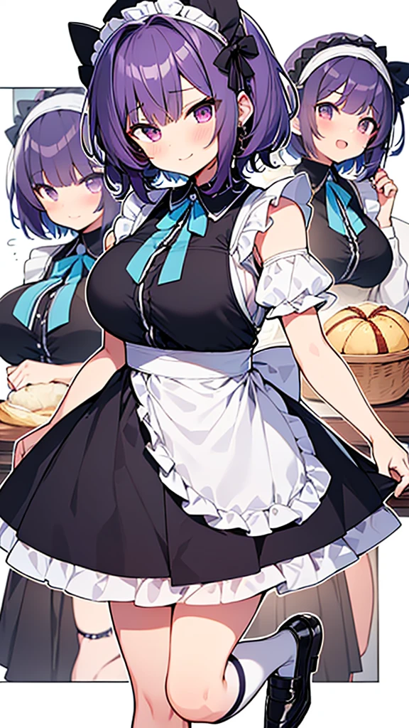 ((([long Rose gold hair on Braided hairstyle]), (golden eyes), big breasts):1.5),
(cartoon style, anime, simple, plain colors, pin-up girl, high contrast colors:1.5), (die cut sticker:1.4), (chibi:0.4),
alone, 1woman
in (highly intricate lace maid bikini:1.5),
(flirting, bondage, (shibari, ropes around breasts, breasts on tray:1.5)),
simple background, (black background:1.5) ,(no_blur:1.5), (defined edges, sharp edges:1.5)
 <lora:breasts-on-tray-v2:1>