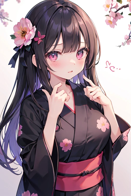 浴衣を着た大人のmalefemaleのカップル,Gazing at each other,Kissing together,美しい場所で愛し合う会うmalefemaleの二人,Black Hair_male,Black yukata_male,Straight Hair_male,Dark Chestnut Hair_female,Pale pink yukata_female,Floral Yukata_female,Flower Hair Ornaments_female,night,ベッドで溶け合うmalefemale