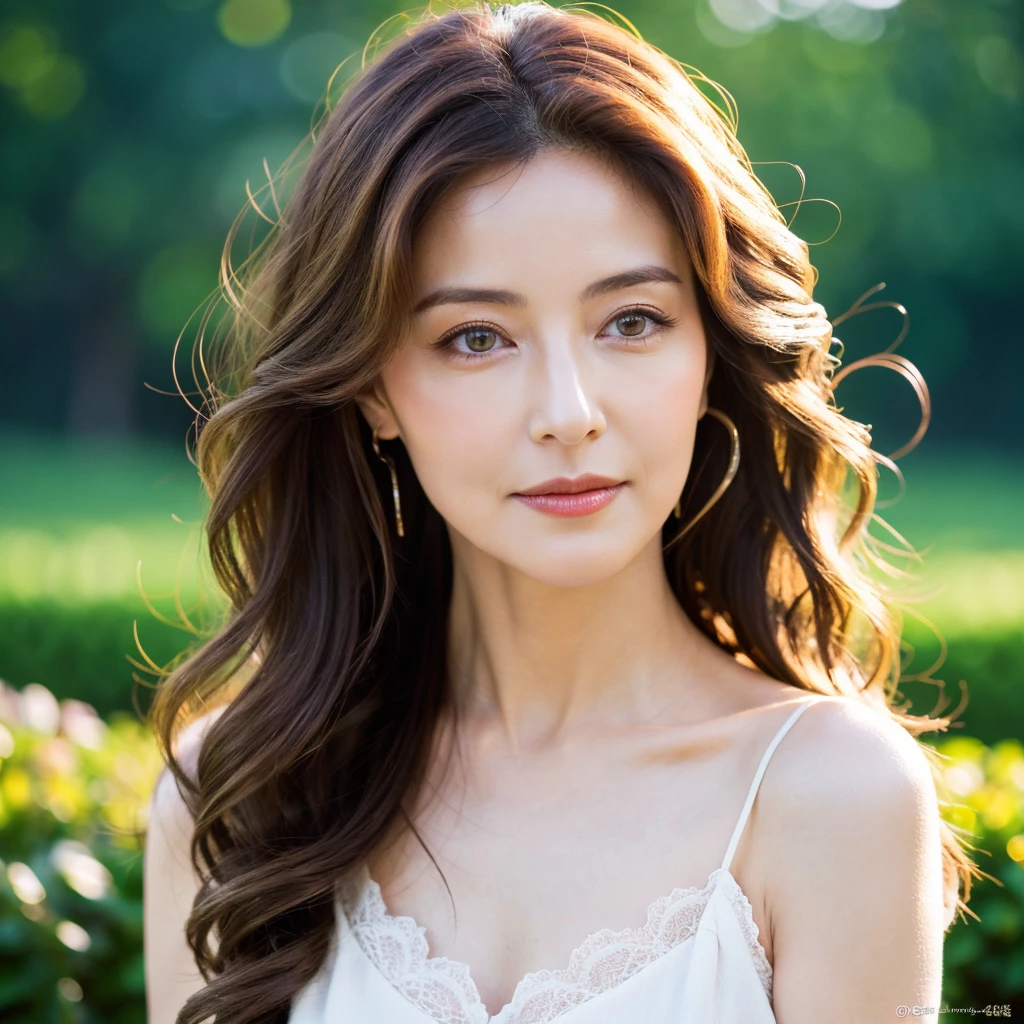 Beautiful mature woman with beautiful wavy long hair, Sexy Mature, Ultra-high resolution,(Realistic:1.4), ((Highest quality)), ((masterpiece)), (be familiar with),