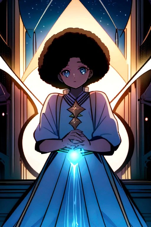 (a masterpiece, high qualiy, detailed CG 8k wallpaper and exquisite illustration) Michael, a young and talented Afro-Latino sorcerer: tenebrosa, fine tune, curled hair, r old,ke heterochrony, (protagonist).