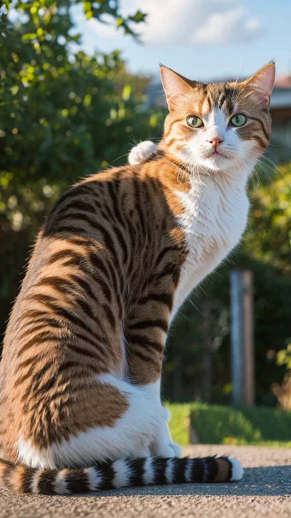 Cat's whole body