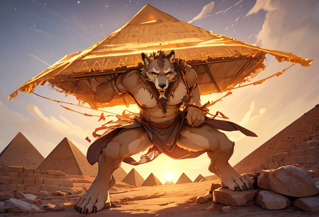 (((Barefoot furry character, full body, cinematic setting, furry male, plantigrade)))

See the earth at the peak of it's glory -
Days that are long gone.
The greatest empire of the ancient times
Behold the light so bright it blinds your eyes!
((Atlantis!))
Ancestor of Mankind
Those who have united
The earth under One Name
See the greatest city stand
In Anabiosis
What has once ruled all the world -
Mighty Poseidonis!
The great ((pyramids)) in place
Shelter us from danger,
We send ships to distant worlds,
Fearing not their anger.

BREAK, ((science-fiction scenery)), hitech civilization, intricate details, highly detailed, extreme detail, octane render, fine art, best quality, highres, (detailed face:1.5), ((full_body)), respecting golden ratio, UHD, (((perfect hands))), low light