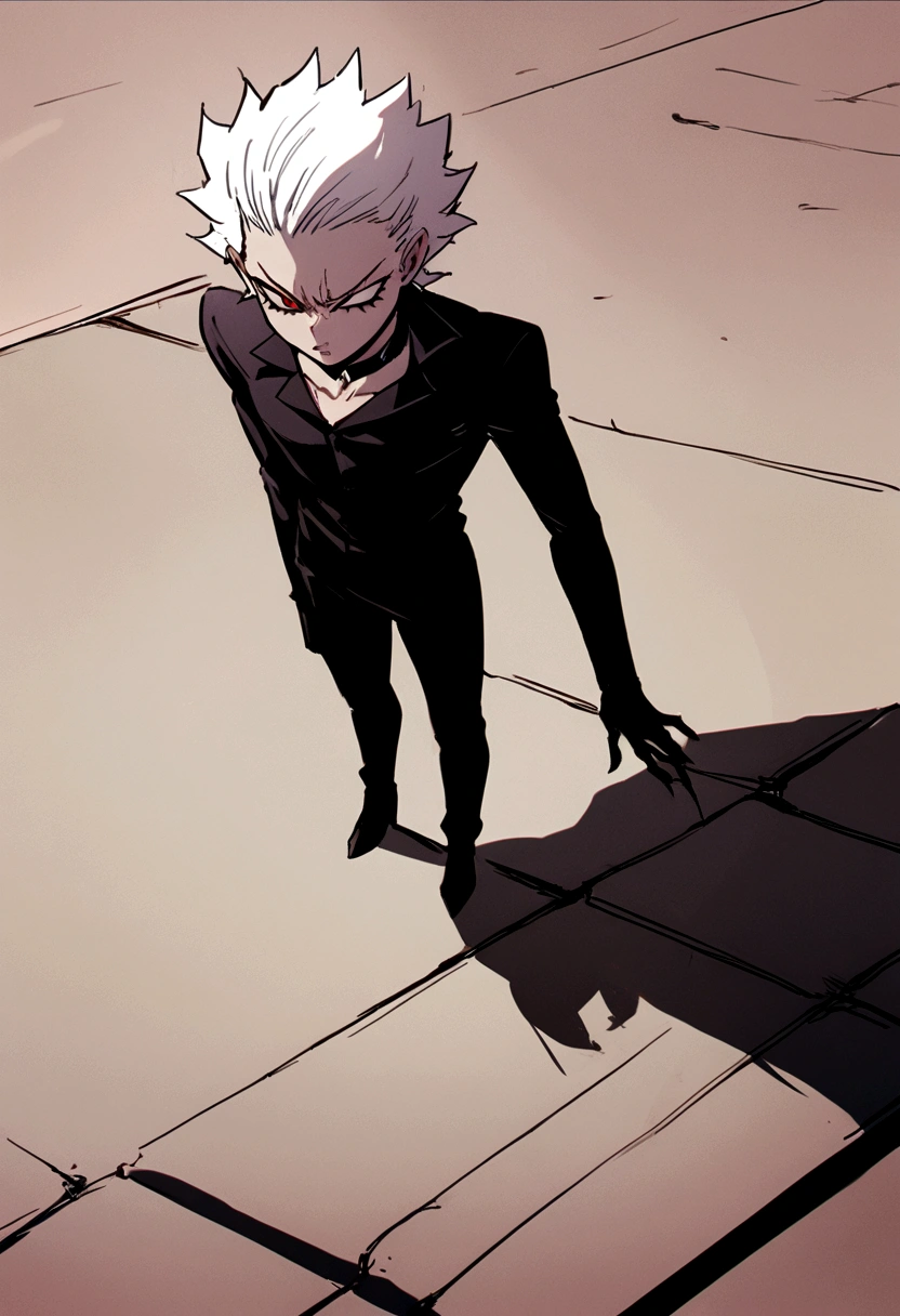 Akira Fudo, Devilman Crybaby, Male, with black clothes