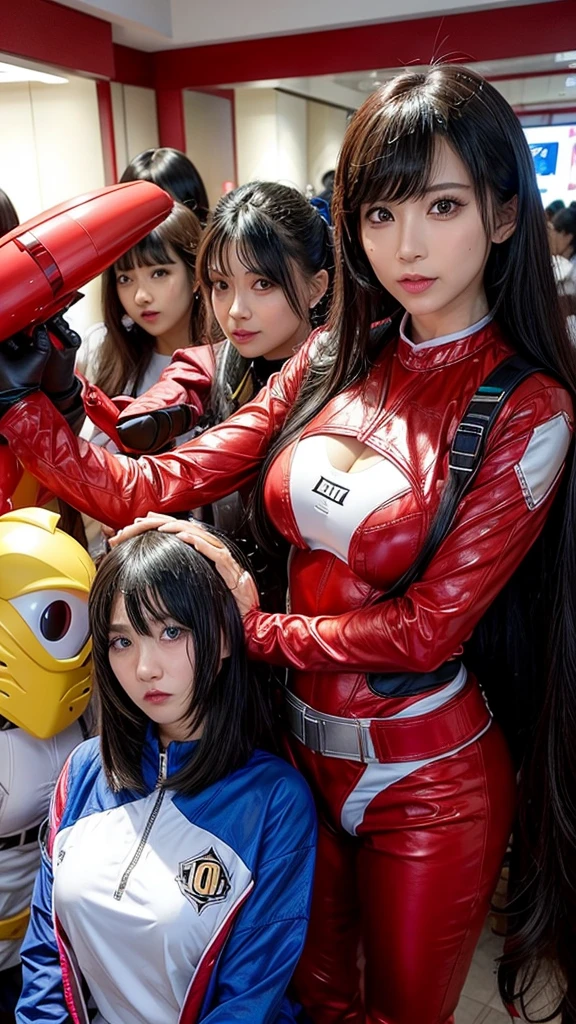 AIBeauty、リアルBeauty、Big Tits、Super Sentai、Sentai Series、Leaning forward