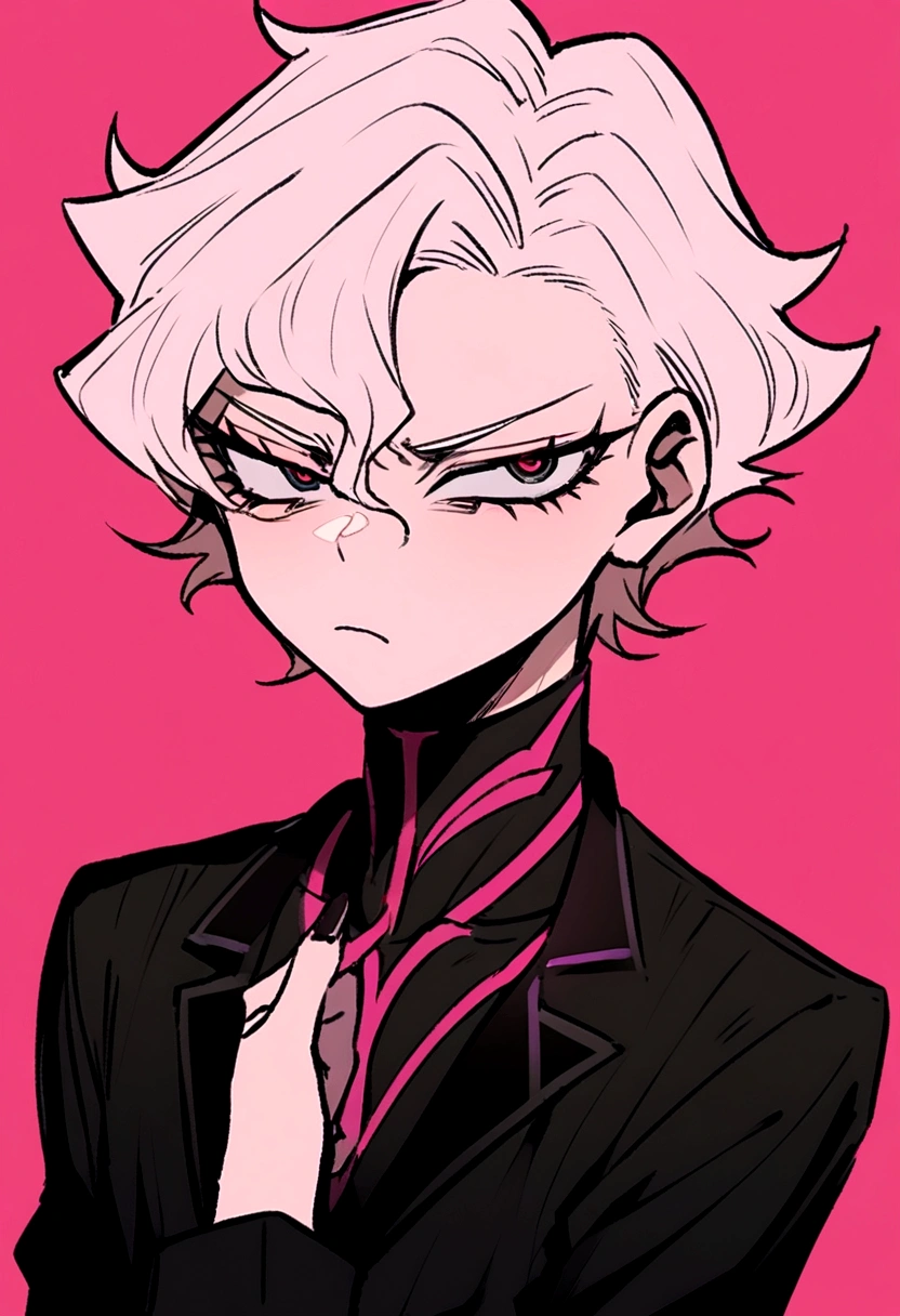 Akira Fudo, Devilman Crybaby, Male, with black clothes
