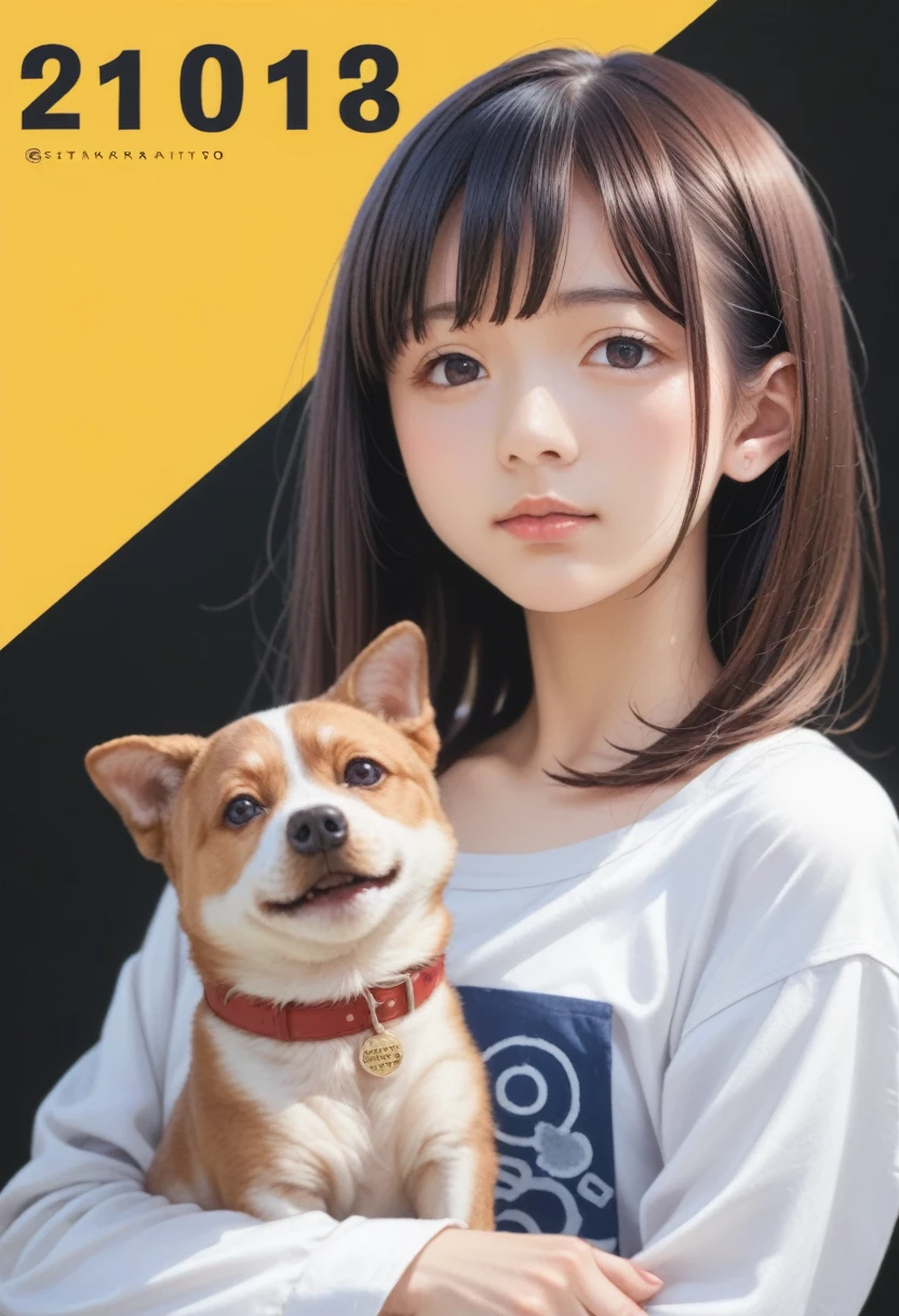 anime girl with a dog in her arms, made with anime painter studio, anime moe artstyle, in an anime style, in anime style, anime style portrait, digital anime illustration, painted in anime painter studio, soft anime illustration, kawaii realistic portrait, anime artstyle, realistic anime artstyle, anime style illustration, by Kamisaka Sekka, semirealistic anime style