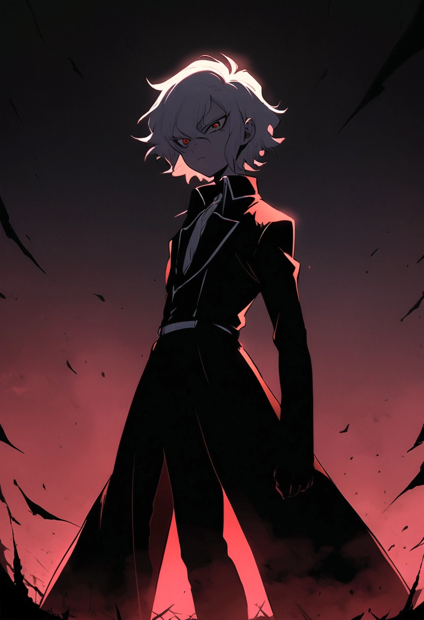 Akira Fudo, Devilman Crybaby, Male, with black clothes